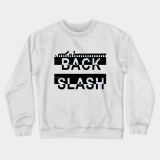 Back slash Crewneck Sweatshirt